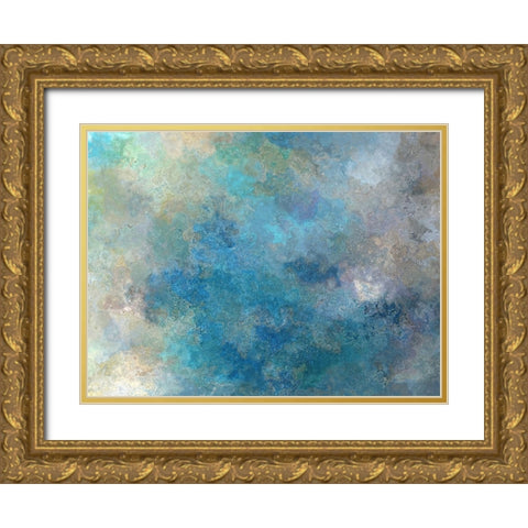 Faded Grandeur Gold Ornate Wood Framed Art Print with Double Matting by Alpenglow Workshop