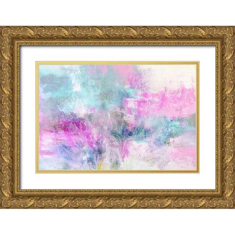 Fading Lilacs Gold Ornate Wood Framed Art Print with Double Matting by Alpenglow Workshop