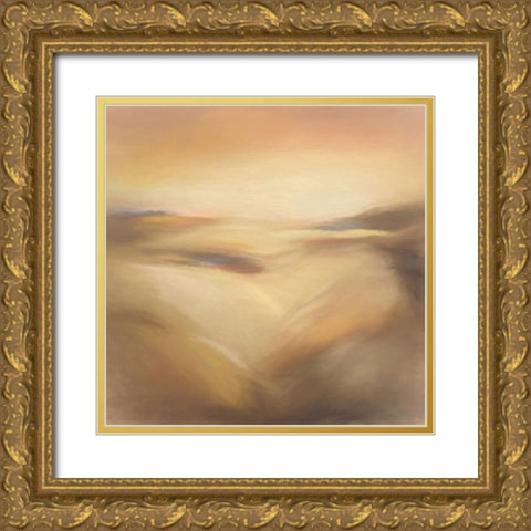 Ocean of Sand Gold Ornate Wood Framed Art Print with Double Matting by Alpenglow Workshop