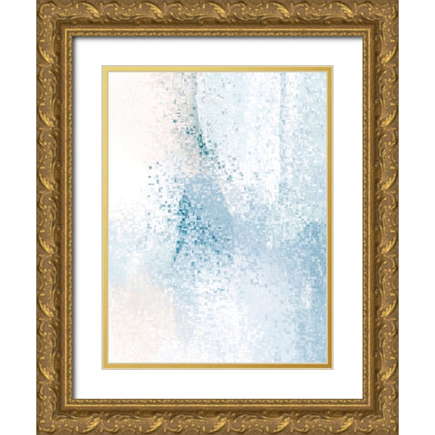 Signal to Noise Gold Ornate Wood Framed Art Print with Double Matting by Alpenglow Workshop