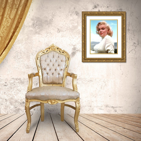Marilyn Monroe, Modern Screen, 1953 Gold Ornate Wood Framed Art Print with Double Matting by Vintage Hollywood Archive