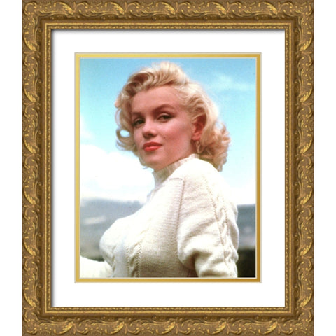 Marilyn Monroe, Modern Screen, 1953 Gold Ornate Wood Framed Art Print with Double Matting by Vintage Hollywood Archive