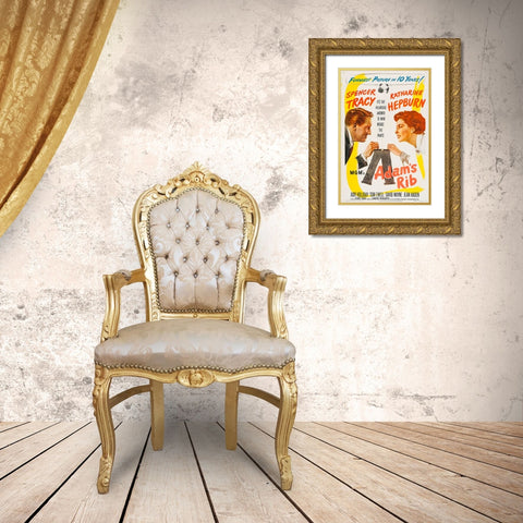 Adams Rib-1949 Gold Ornate Wood Framed Art Print with Double Matting by Vintage Hollywood Archive