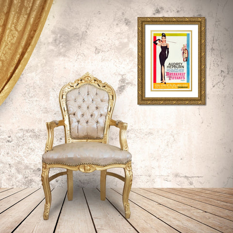 Breakfast at Tiffanys-1961 Gold Ornate Wood Framed Art Print with Double Matting by Vintage Hollywood Archive