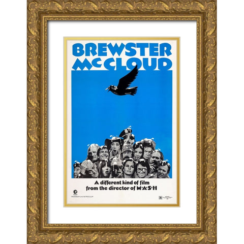 Brewster McCloud-1970 Gold Ornate Wood Framed Art Print with Double Matting by Vintage Hollywood Archive