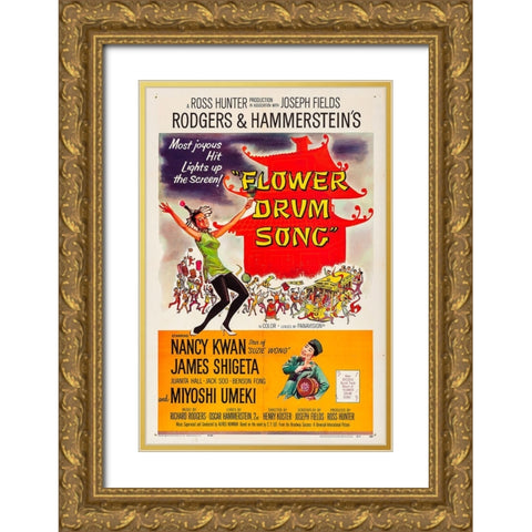 Flower Drum Song-1962 Gold Ornate Wood Framed Art Print with Double Matting by Vintage Hollywood Archive
