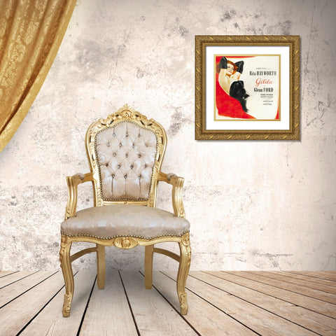 Gilda-1946 Gold Ornate Wood Framed Art Print with Double Matting by Vintage Hollywood Archive