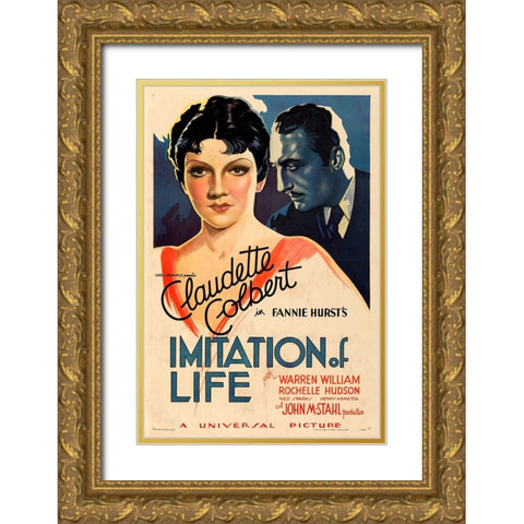 Imitation of Life-1934 Gold Ornate Wood Framed Art Print with Double Matting by Vintage Hollywood Archive