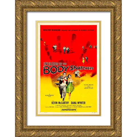 Invasion of the Body Snatchers-1956 Gold Ornate Wood Framed Art Print with Double Matting by Vintage Hollywood Archive