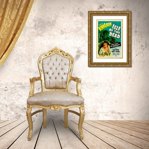 Isle of the Dead-1945 Gold Ornate Wood Framed Art Print with Double Matting by Vintage Hollywood Archive