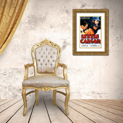 Little Caesar-1931 Gold Ornate Wood Framed Art Print with Double Matting by Vintage Hollywood Archive