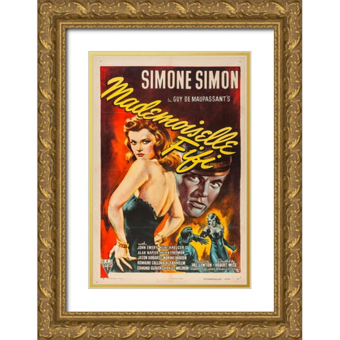 Mademoiselle Fifi-1944 Gold Ornate Wood Framed Art Print with Double Matting by Vintage Hollywood Archive