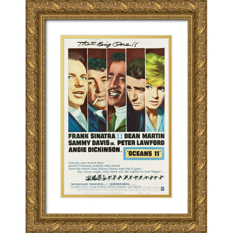 Oceans 11-1960 Gold Ornate Wood Framed Art Print with Double Matting by Vintage Hollywood Archive
