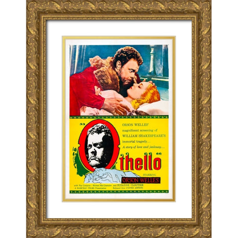 Othello-1955 Gold Ornate Wood Framed Art Print with Double Matting by Vintage Hollywood Archive