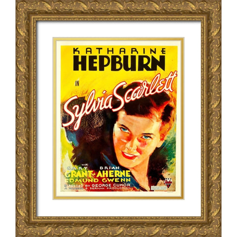 Sylvia Scarlett-1935 Gold Ornate Wood Framed Art Print with Double Matting by Vintage Hollywood Archive