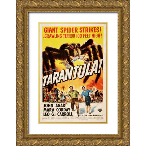 Tarantula-1955 Gold Ornate Wood Framed Art Print with Double Matting by Vintage Hollywood Archive
