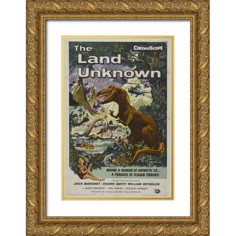 The Land Unknown-1957 Gold Ornate Wood Framed Art Print with Double Matting by Vintage Hollywood Archive