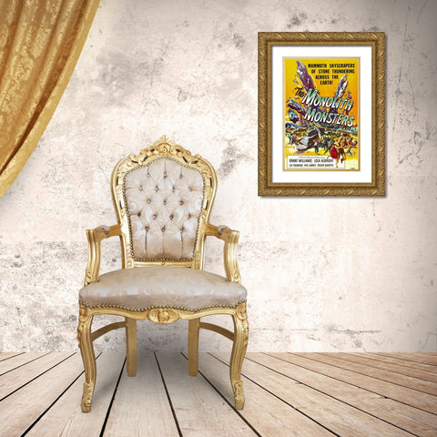 The Monolith Monsters-1957 Gold Ornate Wood Framed Art Print with Double Matting by Vintage Hollywood Archive