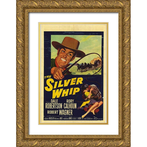 The Silver Whip-1953 Gold Ornate Wood Framed Art Print with Double Matting by Vintage Hollywood Archive