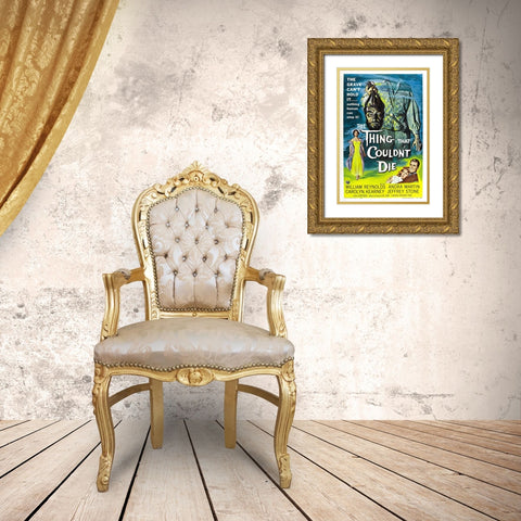 The Thing that Couldnt Die-1958 Gold Ornate Wood Framed Art Print with Double Matting by Vintage Hollywood Archive