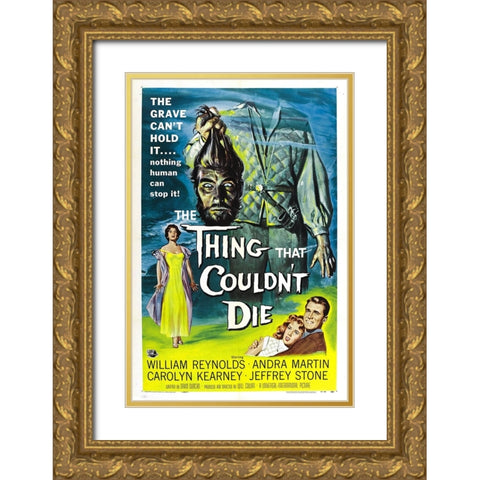 The Thing that Couldnt Die-1958 Gold Ornate Wood Framed Art Print with Double Matting by Vintage Hollywood Archive
