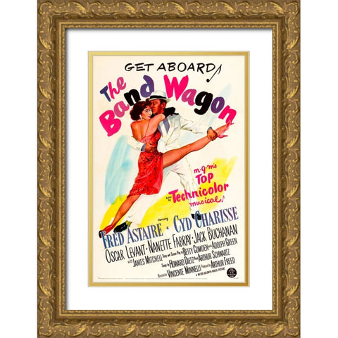 The Band Wagon-1953 Gold Ornate Wood Framed Art Print with Double Matting by Vintage Hollywood Archive