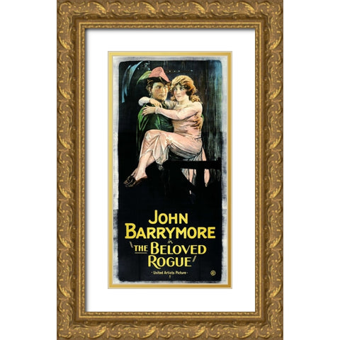 The Beloved Rogue Gold Ornate Wood Framed Art Print with Double Matting by Vintage Hollywood Archive