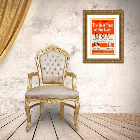 The Best Years of Our Lives-1946 Gold Ornate Wood Framed Art Print with Double Matting by Vintage Hollywood Archive