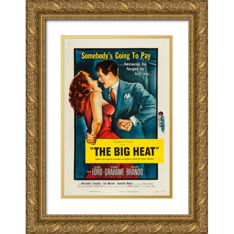 The Big Heat-1953 Gold Ornate Wood Framed Art Print with Double Matting by Vintage Hollywood Archive