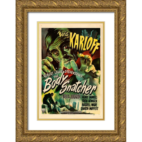 The Body Snatcher-1945 Gold Ornate Wood Framed Art Print with Double Matting by Vintage Hollywood Archive