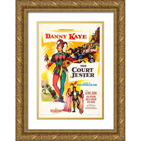 The Court Jester-1955 Gold Ornate Wood Framed Art Print with Double Matting by Vintage Hollywood Archive