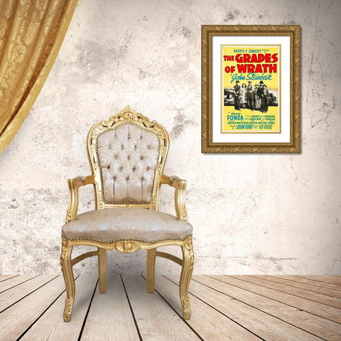 The Grapes of Wrath-1940 Gold Ornate Wood Framed Art Print with Double Matting by Vintage Hollywood Archive