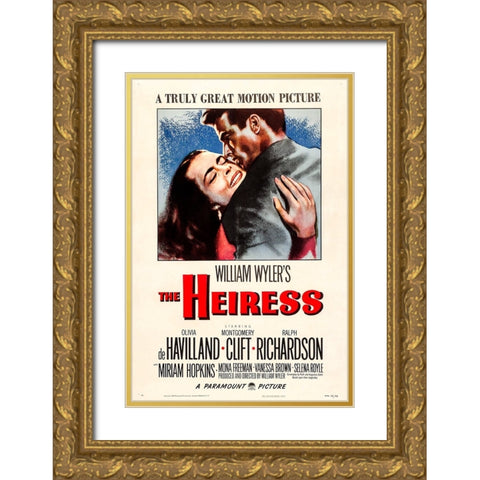 The Heiress-1949 Gold Ornate Wood Framed Art Print with Double Matting by Vintage Hollywood Archive