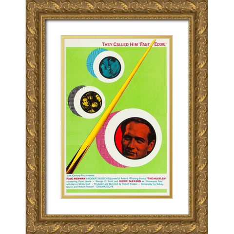 The Hustler-1961 Gold Ornate Wood Framed Art Print with Double Matting by Vintage Hollywood Archive