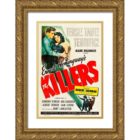 The Killers-1946 Gold Ornate Wood Framed Art Print with Double Matting by Vintage Hollywood Archive