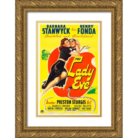 The Lady Eve-1941 Gold Ornate Wood Framed Art Print with Double Matting by Vintage Hollywood Archive