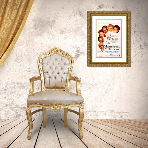 The Magnificent Ambersons-1942 Gold Ornate Wood Framed Art Print with Double Matting by Vintage Hollywood Archive