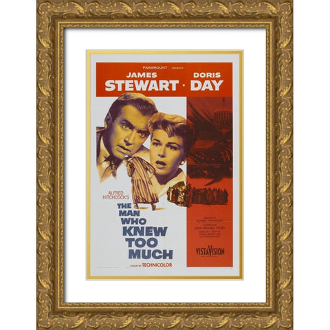 The Man who Knew Too Much-1956 Gold Ornate Wood Framed Art Print with Double Matting by Vintage Hollywood Archive