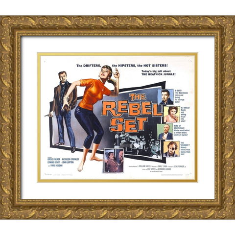 The Rebel Set-1959 Gold Ornate Wood Framed Art Print with Double Matting by Vintage Hollywood Archive