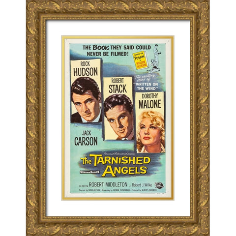 The Tarnished Angels-1958 Gold Ornate Wood Framed Art Print with Double Matting by Vintage Hollywood Archive