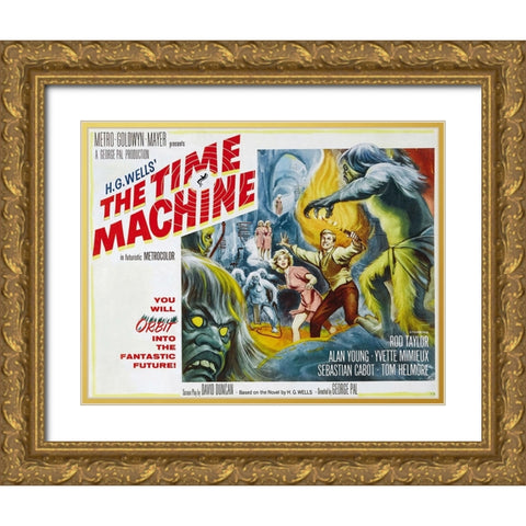 The Time Machine-1960 Gold Ornate Wood Framed Art Print with Double Matting by Vintage Hollywood Archive
