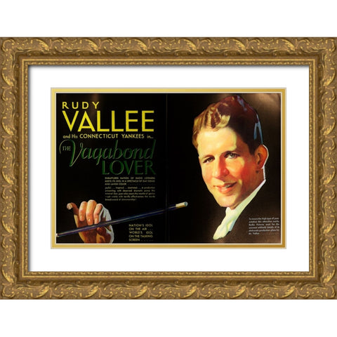 The Vagabond Lover-1929 Gold Ornate Wood Framed Art Print with Double Matting by Vintage Hollywood Archive