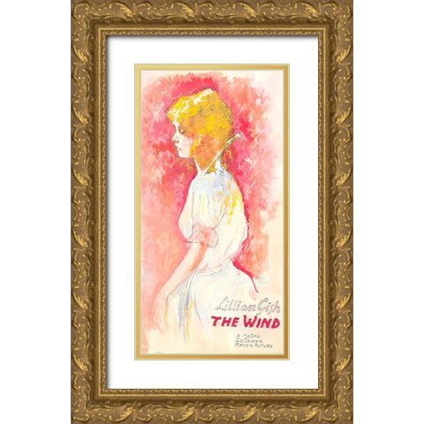 The Wind-1928 Gold Ornate Wood Framed Art Print with Double Matting by Vintage Hollywood Archive