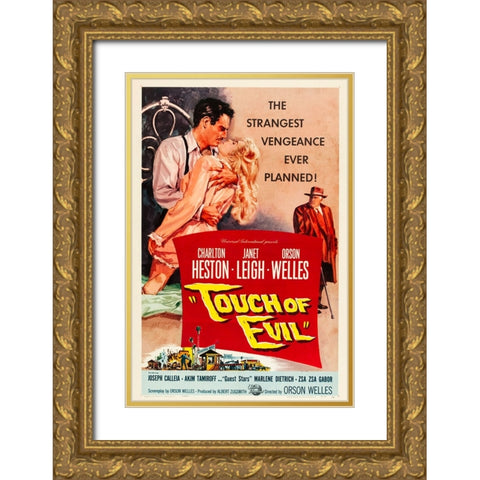 Touch of Evil-1958 Gold Ornate Wood Framed Art Print with Double Matting by Vintage Hollywood Archive