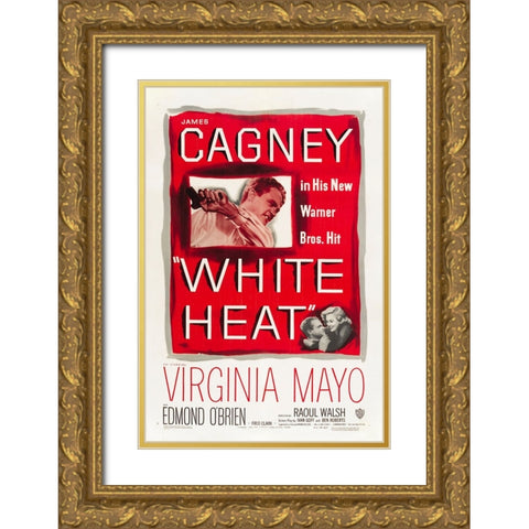 White Heat-1949 Gold Ornate Wood Framed Art Print with Double Matting by Vintage Hollywood Archive