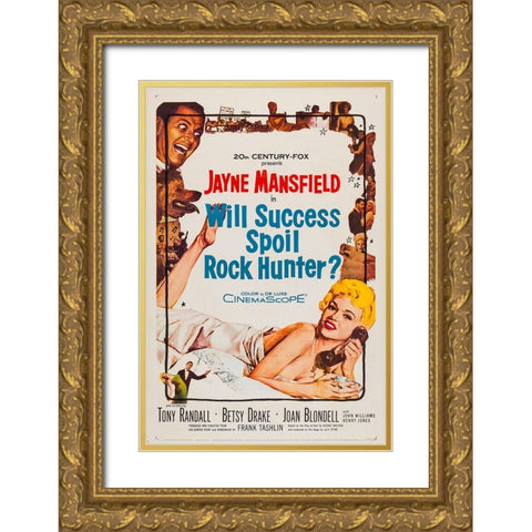 Will Success Spoil Rock Hunter-1957 Gold Ornate Wood Framed Art Print with Double Matting by Vintage Hollywood Archive