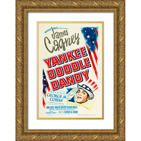 Yankee Doodle Dandy-1942 Gold Ornate Wood Framed Art Print with Double Matting by Vintage Hollywood Archive