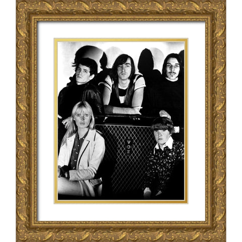 Velvet Undergroud And Nico Gold Ornate Wood Framed Art Print with Double Matting by Vintage Music Archive