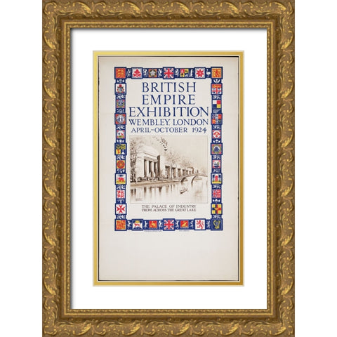 British Empire Exhibition-1924-Industry Gold Ornate Wood Framed Art Print with Double Matting by Worlds Fair Posters