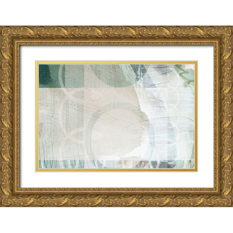 Wild Conflation Gold Ornate Wood Framed Art Print with Double Matting by Naskrent, Delores